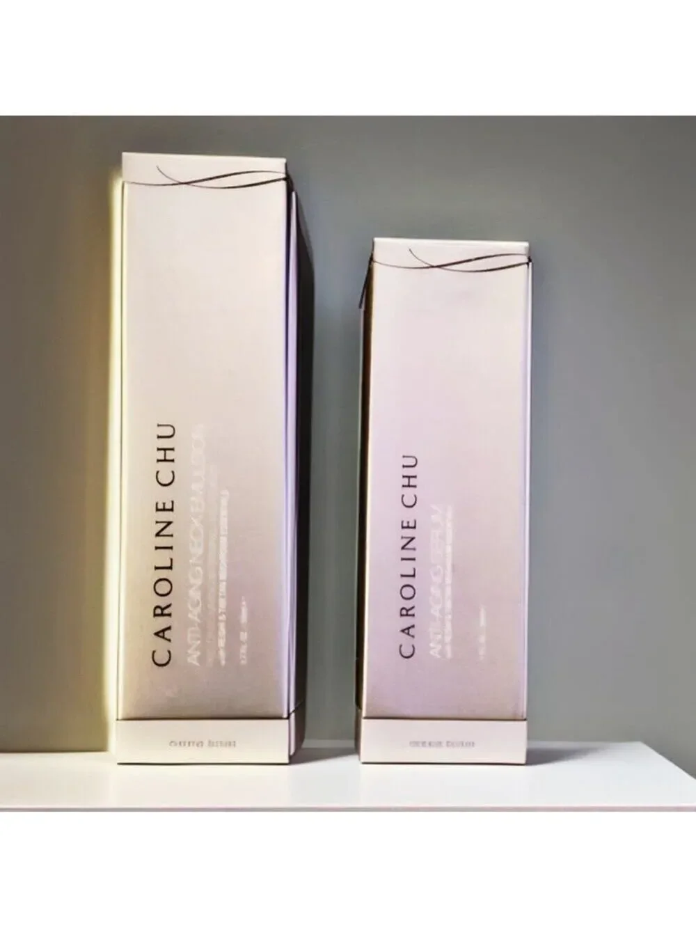 CAROLINE CHU ANTI-AGING SERUM & EMULSION SET RENEWS, REJUVENATES, MOISTURIZES